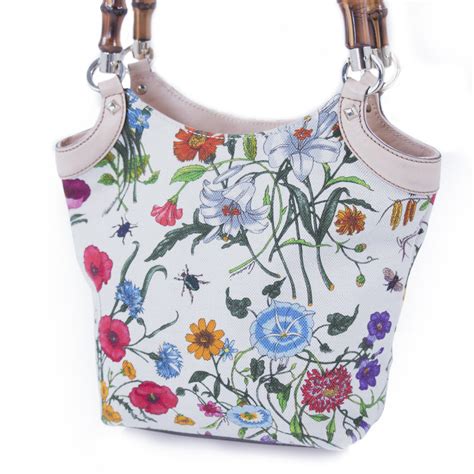 gucci floral bucket bag|gucci floral bag price.